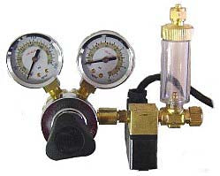 Milwaukee MA957 CO2 Regulator, Solenoid, Bubble Counter - NEW OPEN BOX RETURN