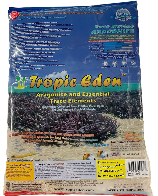 Tropic Eden Live Aragasnow Sand 10lb