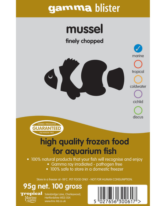 Gamma Blister Pack: Finely Chopped Mussel