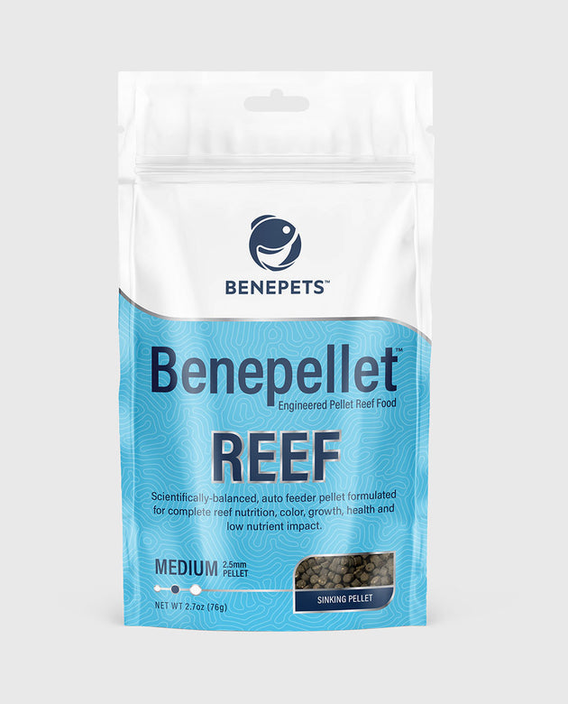 Benepets Benepellet Reef Medium (2.5mm Pellet) - 2.7 oz Pouch