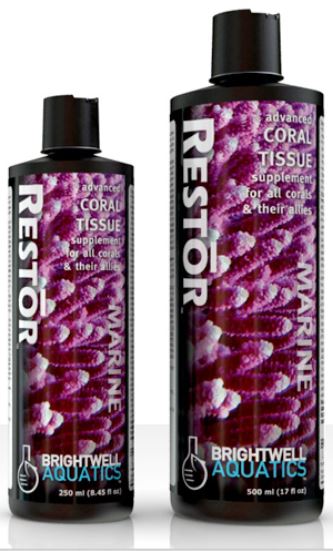 Brightwell Aquatics Restor - Liquid Coral Tissue Nutritional Supplement 500 ml / 17 fl. oz.