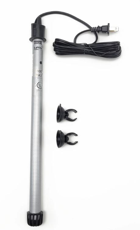 Lifegard Aquatics Adjustable Quartz Glass Heater 300 Watt UL Listed and with Electronic Control