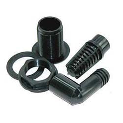 Lifegard Aquatics SLIP BULKHEAD KIT (WITH SLIP SCREEN AND 90 INSERT) 1/2'