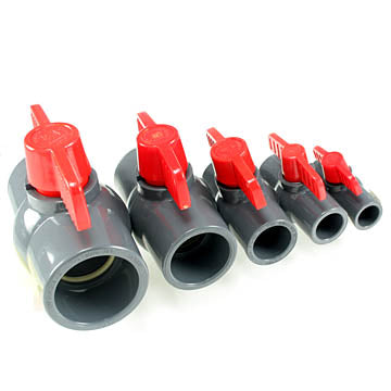 DURA PVC Valve - S1-005G - 1/2 inch Compact Ball Valve - Gra