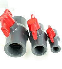 DURA PVC Valve - T1-005G - 1/2 inch Compact Ball Valve -Grey