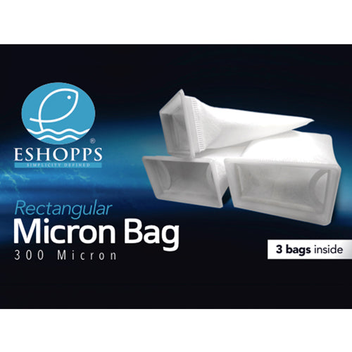 Eshopps Rectangle 300 Micron Bag - 3 PACK