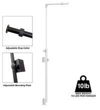 Aquatic Light Fixture Hanger - 10 Lb Max, T5 Hybrid/Universal WHT