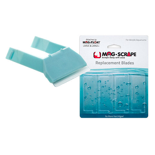 Mag-Float Mag-Scrape - (Acrylic Cleaner) replacement blades (S & M) - (4 pack)