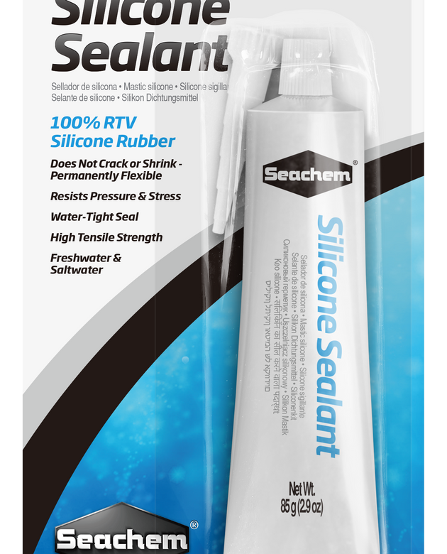 Seachem Silicone sealant/adhesive - clear - 85 g / 3 oz