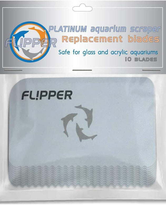 (#13908) Flipper Platinum Algae Scraper Replacement Blades 10 Pack