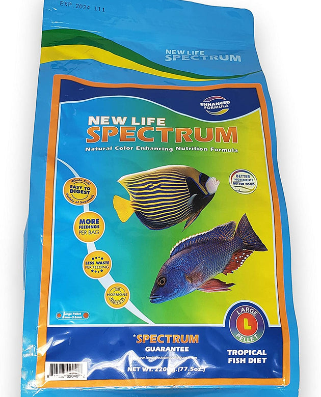 NEW LIFE SPECTRUM  Large Pellet - Sinking Pellet (3mm-3.5mm) 2200g - New Bag