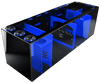 Bashsea 48x15x16" Royal Signature Series Sump - BLUE & BLACK