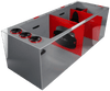 Bashsea Smart Series 48x18x16 Sump - RED