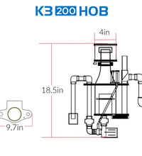 Icecap K3-200HOB Round Skimmer