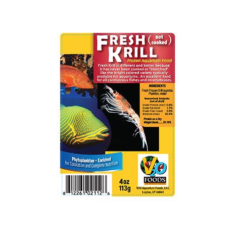V2O FRESH KRILL IQF 4oz (112g)