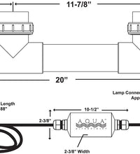 A00069 Aqua Ultraviolet Classic 57 Watt Unit, 3/4