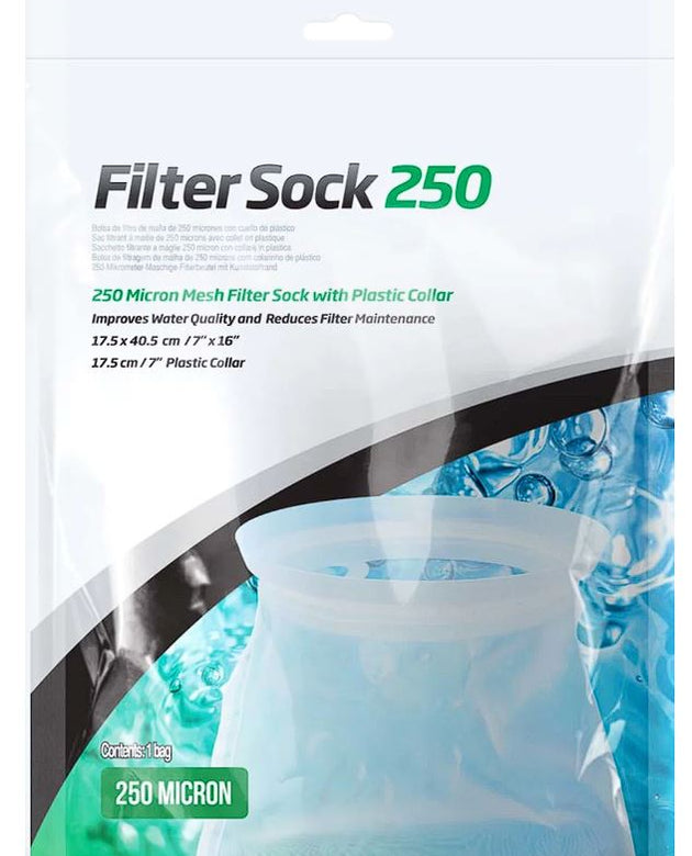 Seachem Filter Sock 250 micron mesh 17.5x40.5cm/7x16 (inches)