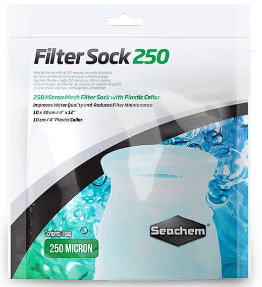 Seachem Filter Sock 250 micron mesh 10x30cm/4x12 (inches)