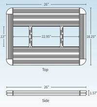 Light 24 IN T5HO G3 Hybrid 4 Lamp BLK (Lamps Not Included)