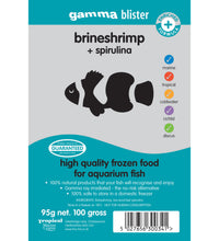 Gamma Blister Pack: Brine Shrimp plus Spirulina