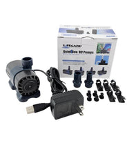 Lifegard Aquatics Quiet One DC Pump 132 GPH Max Head 3.9', USB plug (No Controller)