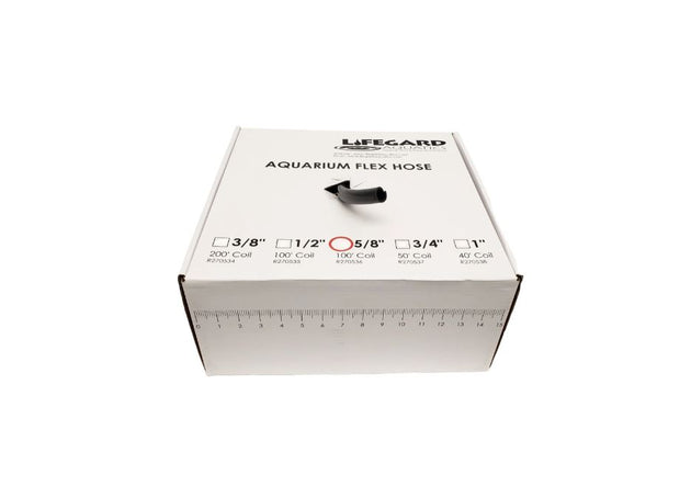 Lifegard Aquatics 5/8 ID X 10' COIL FLEXIBLE TUBING (black)