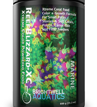 Brightwell Aquatics ReefBlizzard - XC - Xtreme Color - SPS / Soft Corals , Polyps, Larval Fish, fine powder, High in Astaxanthin 40 g