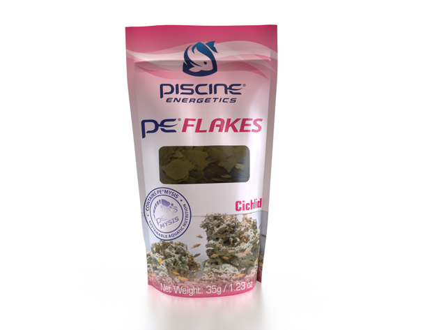 Piscine Energetics Flakes - Cichlid 1.23oz / 35g container