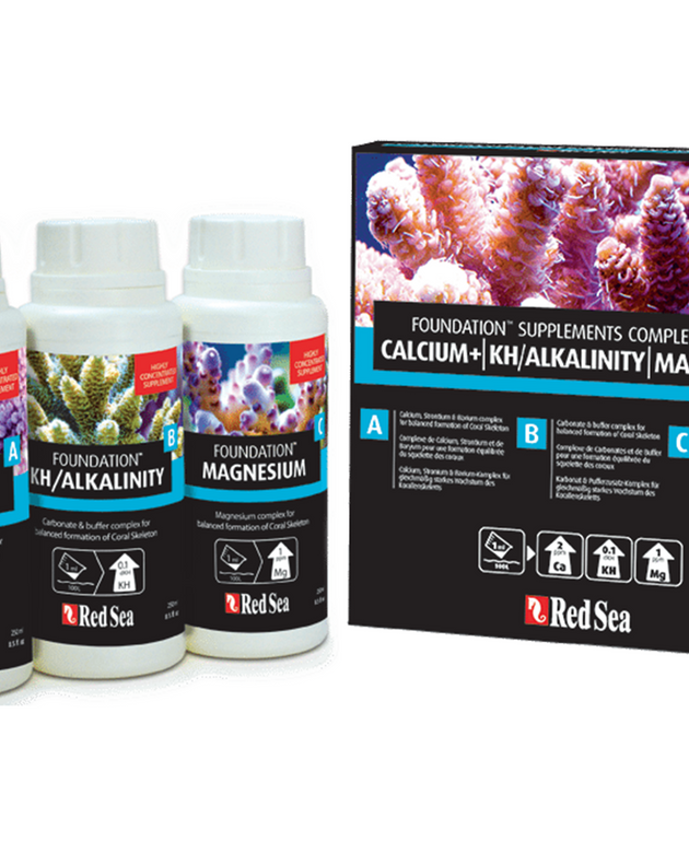 Red Sea Reef Foundation A, B, C 3-Pack (3x250ml Liquid)