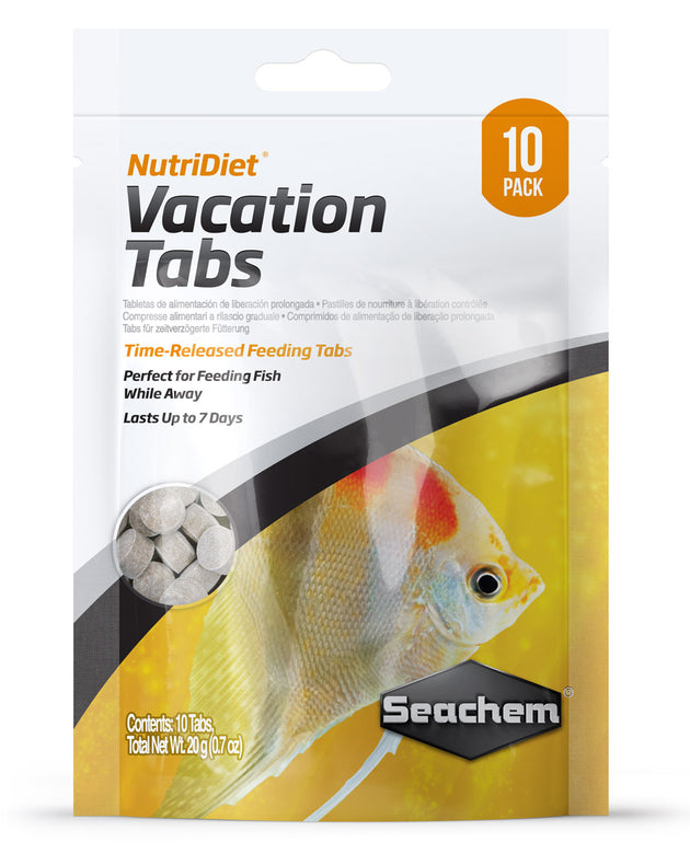 Seachem NutriDiet Vacation Tabs - 10 Tab Pack
