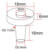3/4in Biological Frag Plugs with Mounting Divot