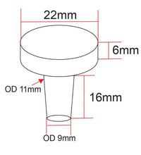 7/8in Biological Frag Plugs with Flat Top