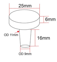 1in Biological Frag Plugs with Flat Top