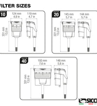 Sicce HANG ON AQUA FILTRA 40 110-120V/60Hz 7.55ft 2P US