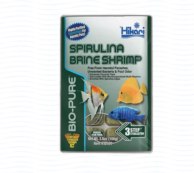Hikari Bio-Pure Frozen Spirulina Brine Shrimp - Cubes - 3.5 oz
