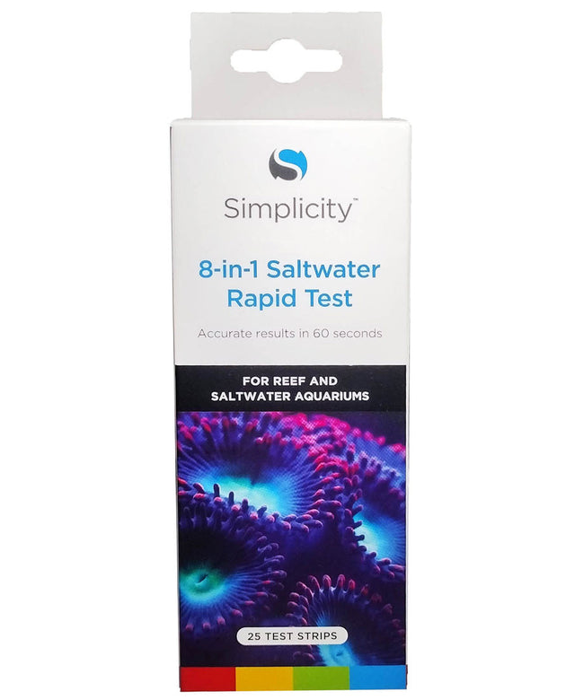 Simplicity 8-in-1 Saltwater Rapid Test - 25 Test Strips