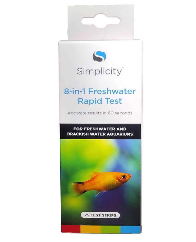 Simplicity 8-in-1 Freshwater Rapid Test - 25 Test Strips