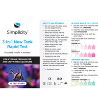 Simplicity 3-in-1 New Tank Rapid Test - 10 Test Strips