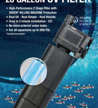 AA Aquarium 3w Mini GKM 20 Gallon UV Filter