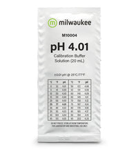 Milwaukee 4.01 pH Calibration Fluid Packet - 10 Pack