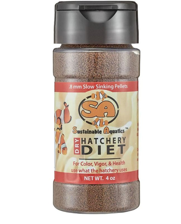 SA Dry Hatchery Diet (0.8 mm) 4 oz Bottle