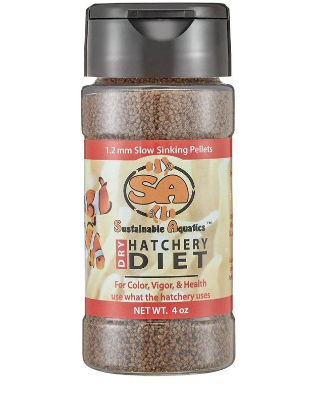 SA Dry Hatchery Diet (1.2 mm) 4 oz Bottle
