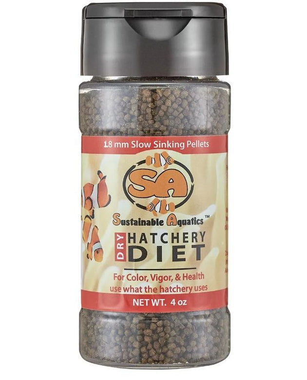 SA Dry Hatchery Diet (1.8 mm) 4 oz Bottle