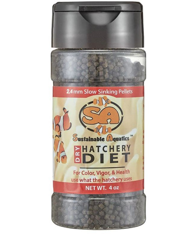 SA Dry Hatchery Diet (2.4 mm) 4 oz Bottle
