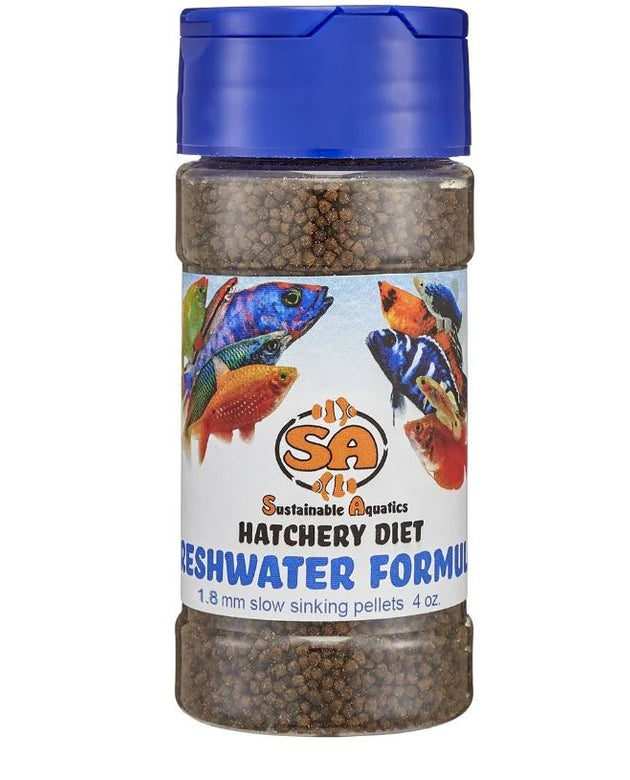 SA Dry Freshwater Hatchery Diet Formula (1.8mm) 4 oz Bottle