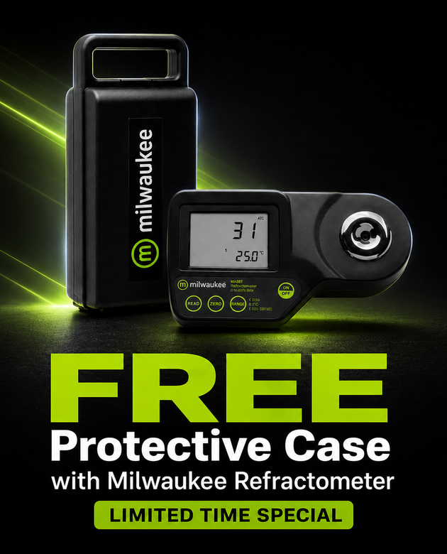 Milwaukee Digitial Seawater Refractometer + FREE CASE SPECIAL