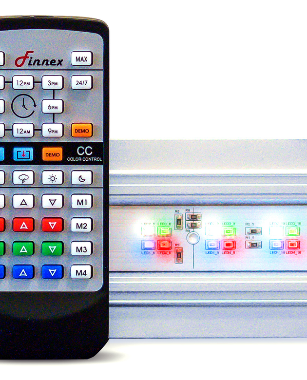 Finnex 30in 24/7 automated light, 28 pcs each daylight/red/green/blue LED - REFURBISHED - SAVE 50%