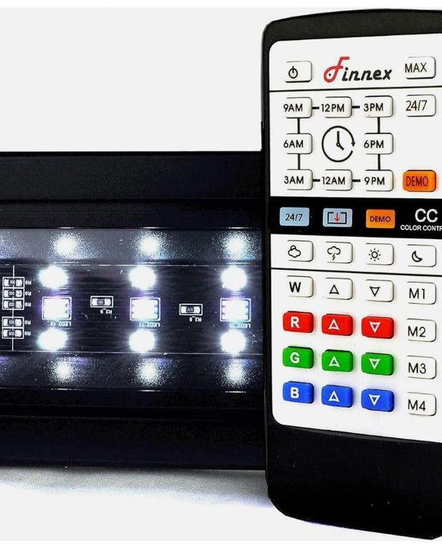 Finnex 30in 24/7 automated light, 7000K daylight + RGB, 29W - REFURBISHED - SAVE 50%