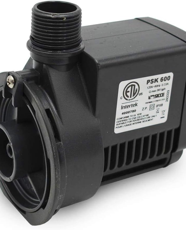 Eshopps S-150 Skimmer pump, Sicce PSK-600 (660 gph)