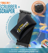 (#14404) Flipper MAX FLOAT 2 in 1 Magnetic Aquarium Algae Cleaner